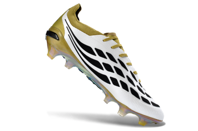 Adidas Predator 26 Elite FG Football Boots - White/Golden Olive/Black