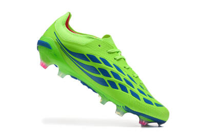 Adidas Predator 26 Elite FG Football Boots - Green/Electric Green/Striking Blue
