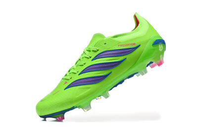 Adidas Predator 26 Elite FG Football Boots - Green/Electric Green/Striking Blue