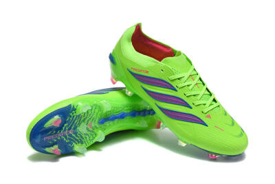 Adidas Predator 26 Elite FG Football Boots - Green/Electric Green/Striking Blue