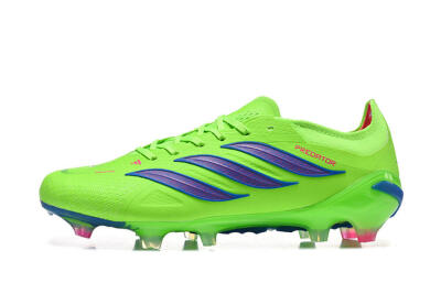 Adidas Predator 26 Elite FG Football Boots - Green/Electric Green/Striking Blue