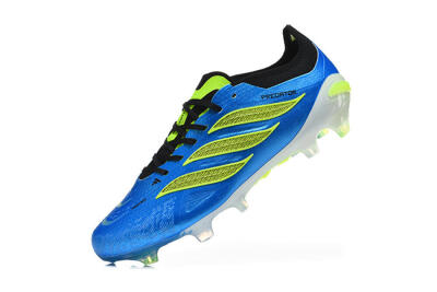 Adidas Predator 26 Elite FG Football Boots - Blue/Electric Blue/Neon Green