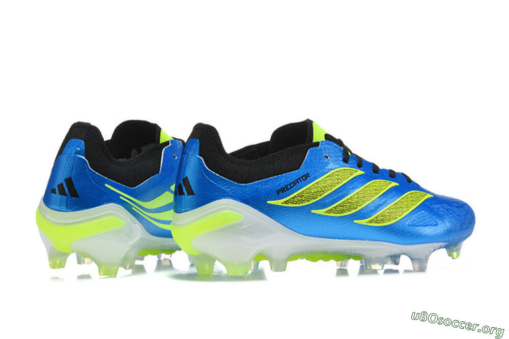 Adidas Predator 26 Elite FG Football Boots - Blue/Electric Blue/Neon Green 9
