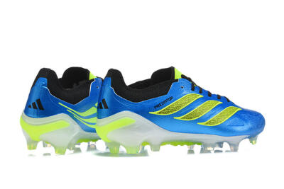 Adidas Predator 26 Elite FG Football Boots - Blue/Electric Blue/Neon Green