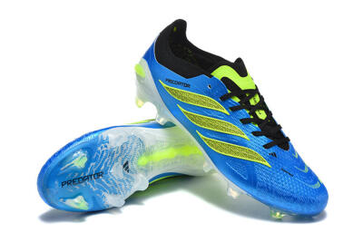 Adidas Predator 26 Elite FG Football Boots - Blue/Electric Blue/Neon Green