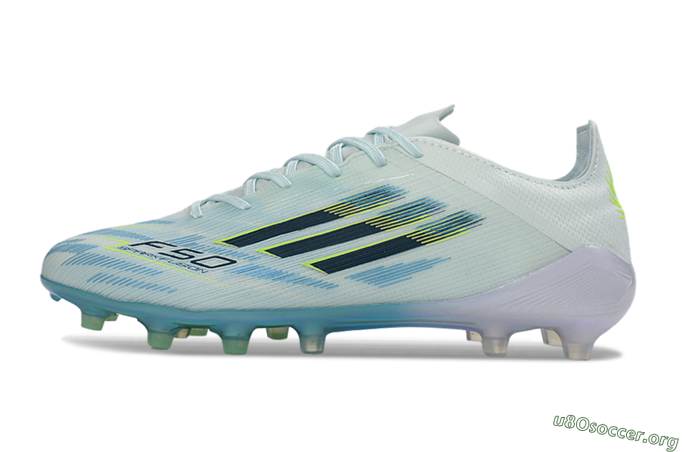 Adidas F50 Elite FG Football Boots - Aqua/Frosted Blue/Shimmering Yellow 3