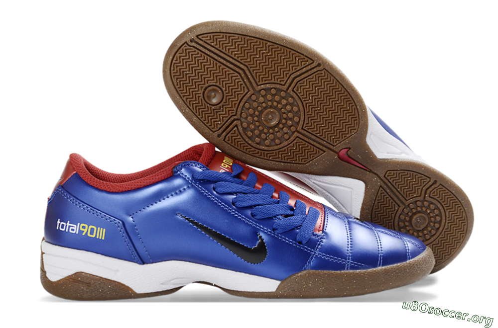 Nike Total 90 III IC Football Shoes - Blue/Rust/Golden 2