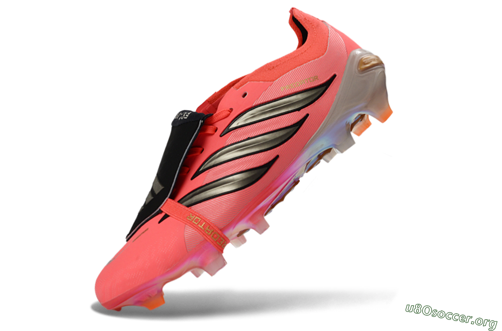 Adidas Predator 26 Elite Fold-Over Tongue FG Football Boots - Pink/Electric Pink/Black 6