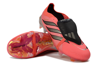 Adidas Predator 26 Elite Fold-Over Tongue FG Football Boots - Pink/Electric Pink/Black