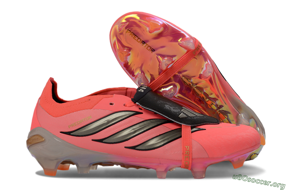 Adidas Predator 26 Elite Fold-Over Tongue FG Football Boots - Pink/Electric Pink/Black 2