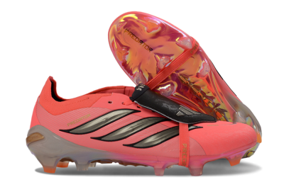 Adidas Predator 26 Elite Fold-Over Tongue FG Football Boots - Pink/Electric Pink/Black