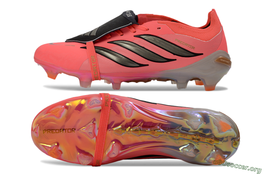 Adidas Predator 26 Elite Fold-Over Tongue FG Football Boots - Pink/Electric Pink/Black 1