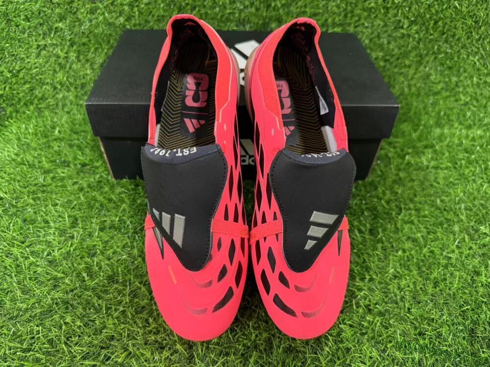 Adidas Predator 26 Elite Fold-Over Tongue FG Football Boots - Pink/Electric Pink/Black