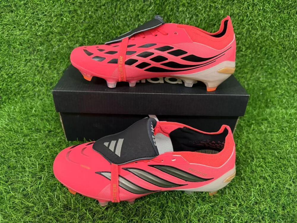 Adidas Predator 26 Elite Fold-Over Tongue FG Football Boots - Pink/Electric Pink/Black