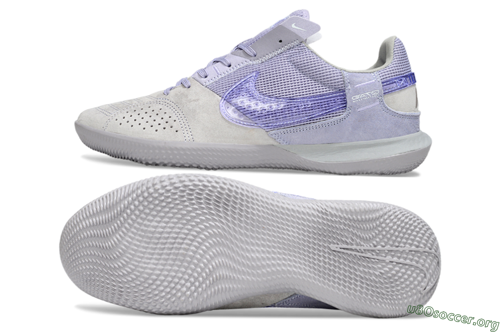 Nike Street Gato IC Football Shoes - Purple/Lavender Mist/Silvery Gray 1