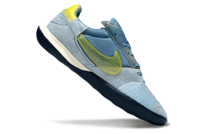 Nike Street Gato IC Football Shoes - Blue/Soft Blue/Sunny Yellow