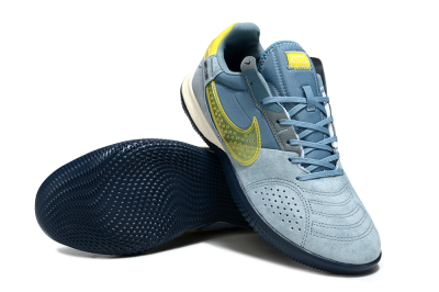 Nike Street Gato IC Football Shoes - Blue/Soft Blue/Sunny Yellow