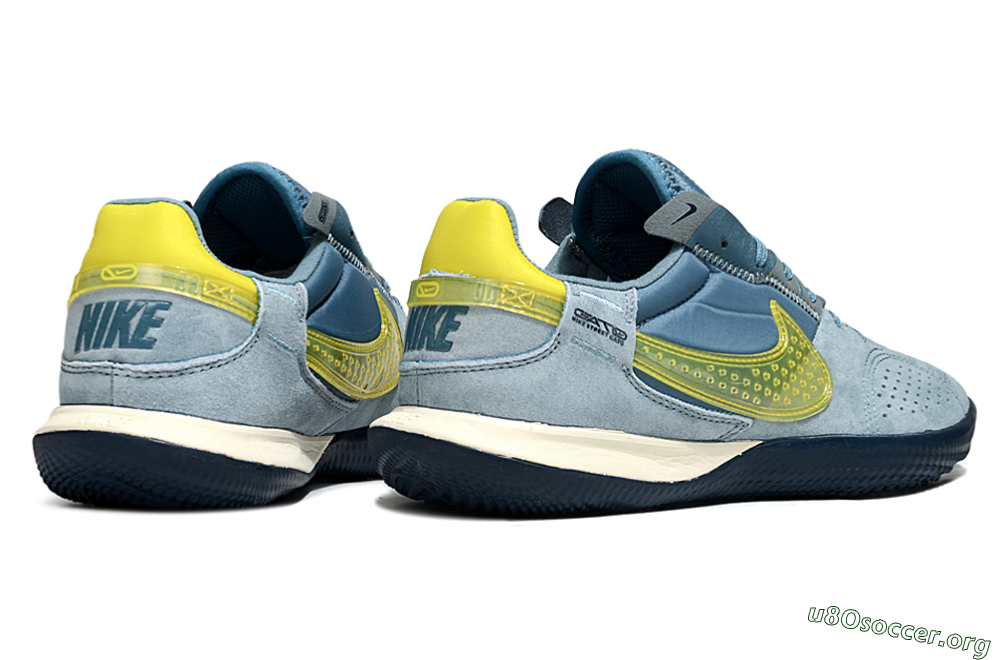 Nike Street Gato IC Football Shoes - Blue/Soft Blue/Sunny Yellow 6