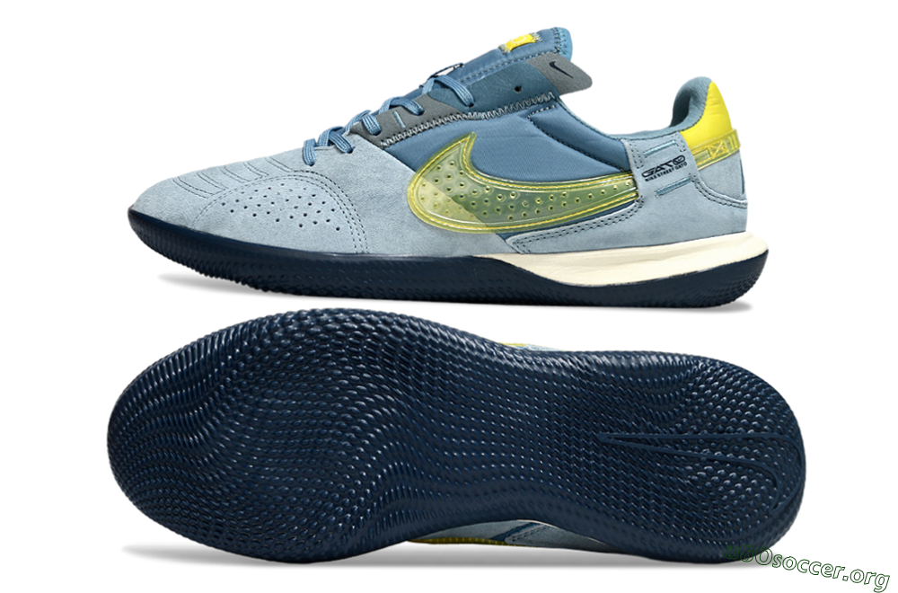Nike Street Gato IC Football Shoes - Blue/Soft Blue/Sunny Yellow 1