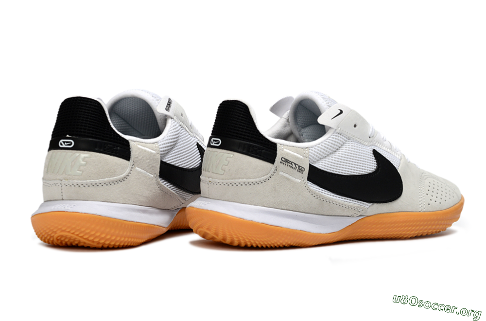 Nike Street Gato IC Football Shoes - White/Black/Orange 6