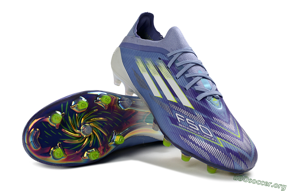 Adidas F50 Pro FG Football Boots - Blue/Iridescent Yellow/Lime Green 0