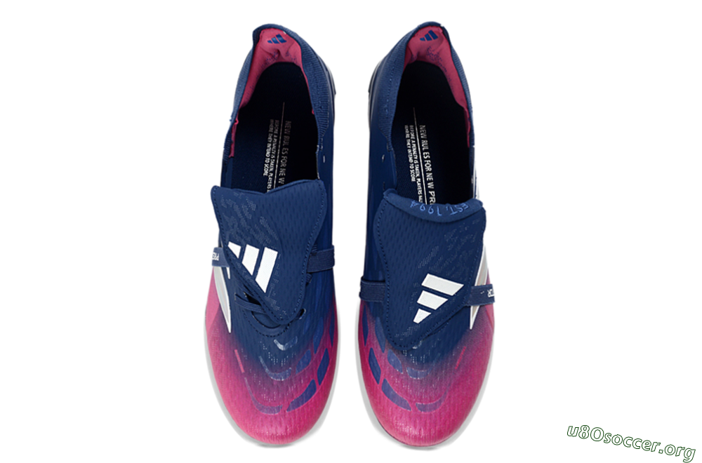 Adidas Predator 26 Elite Fold-Over Tongue FG Football Boots - Navy/Vibrant Pink/Deep Blue 4