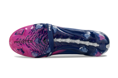 Adidas Predator 26 Elite Fold-Over Tongue FG Football Boots - Navy/Vibrant Pink/Deep Blue