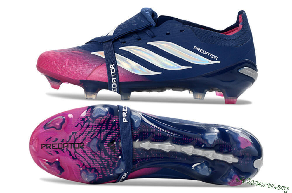 Adidas Predator 26 Elite Fold-Over Tongue FG Football Boots - Navy/Vibrant Pink/Deep Blue 1
