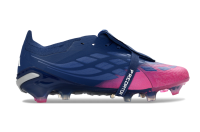 Adidas Predator 26 Elite Fold-Over Tongue FG Football Boots - Navy/Vibrant Pink/Deep Blue