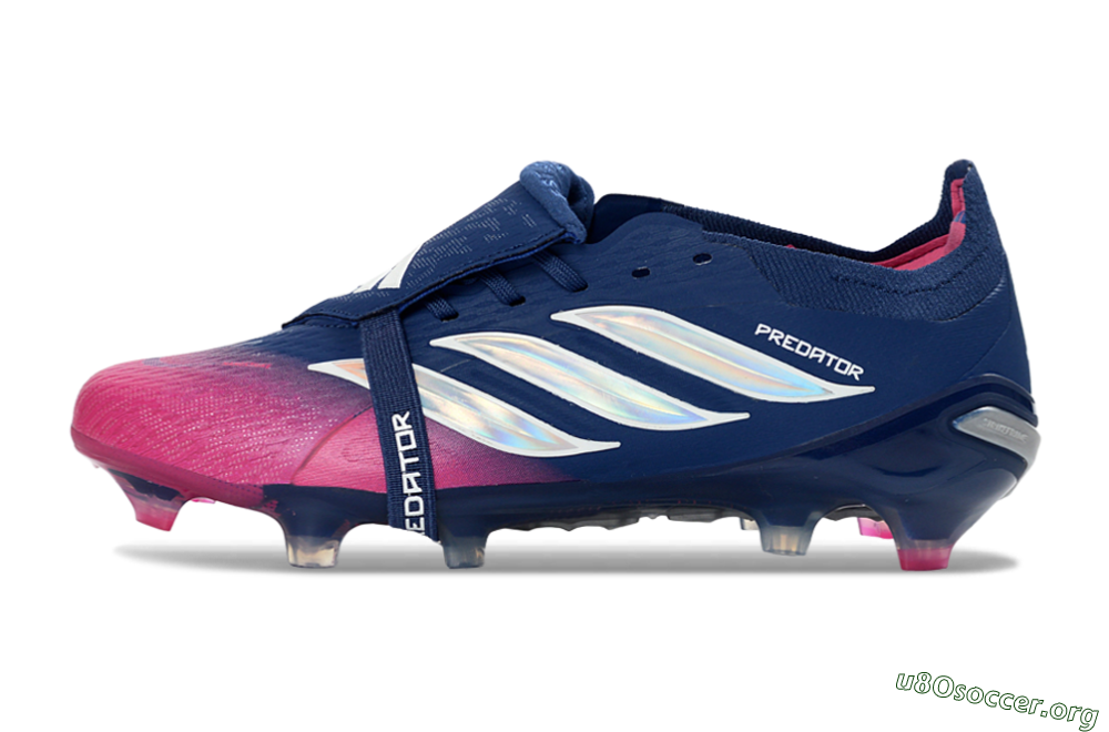 Adidas Predator 26 Elite Fold-Over Tongue FG Football Boots - Navy/Vibrant Pink/Deep Blue 3