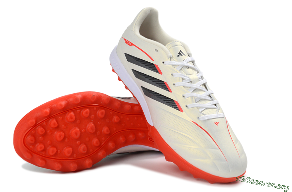 Adidas Copa Pure 3 Elite TF Football Shoes - White/Fiery Red/Black 0
