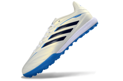 Adidas Copa Pure 3 Elite TF Football Shoes - White/Navy Blue/Cyan Blue