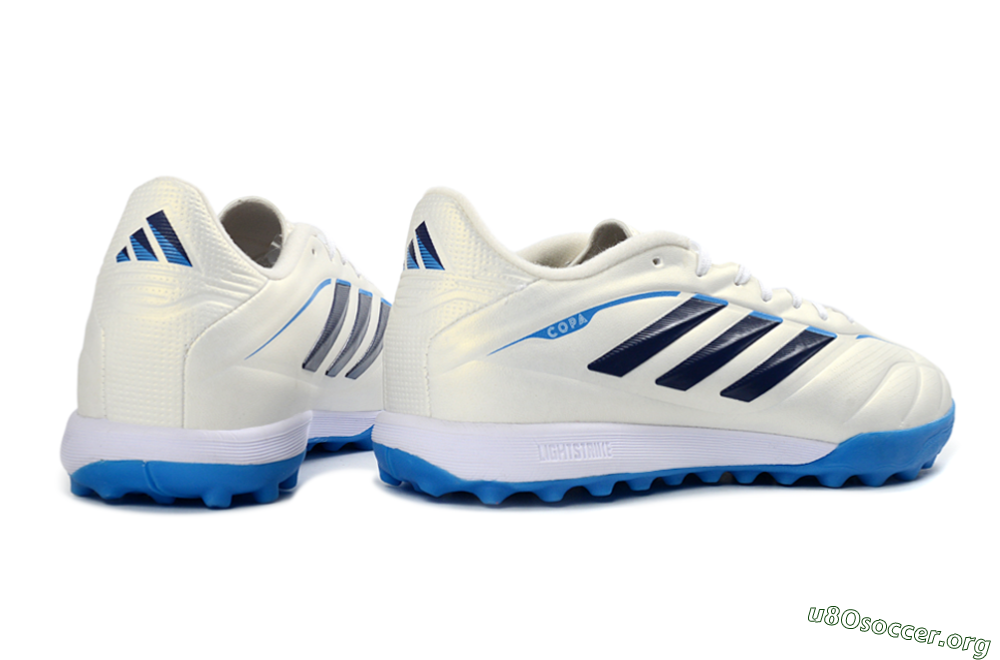 Adidas Copa Pure 3 Elite TF Football Shoes - White/Navy Blue/Cyan Blue 6