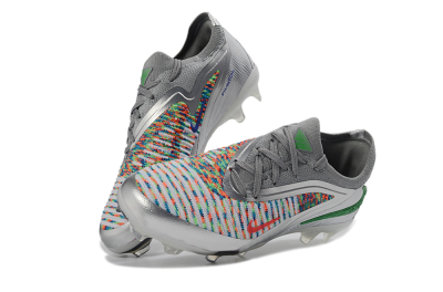 Nike Phantom 6 Elite Low FG Football Boots - Silver/Vibrant Green/Multicolor