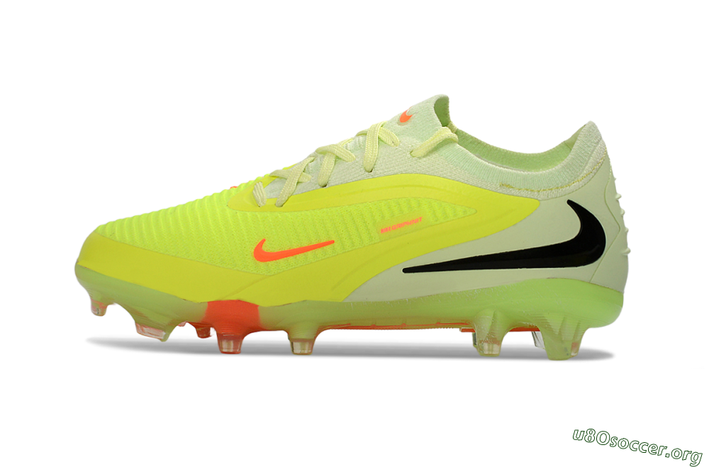 Nike Phantom 6 Elite Low FG Football Boots - Yellow/Neon Green/Fluorescent Orange 2