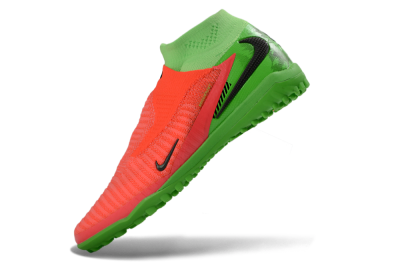 Nike Phantom 6 Elite High TF Football Shoes - Orange/Neon Pink/Lime Green
