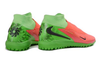 Nike Phantom 6 Elite High TF Football Shoes - Orange/Neon Pink/Lime Green