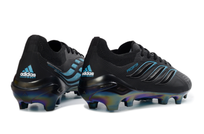 Adidas Predator 26 Elite FG Football Boots - Black/Electric Blue/Rainbow Iridescent
