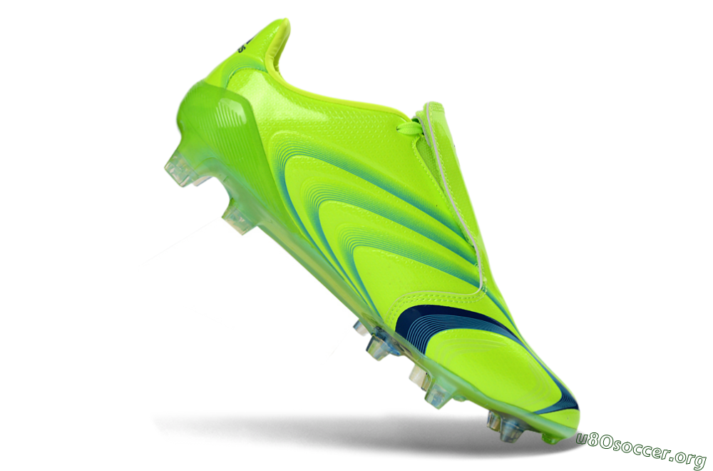 Adidas F50 Elite FG Football Boots - Green/Electric Green/Blue Accent 4