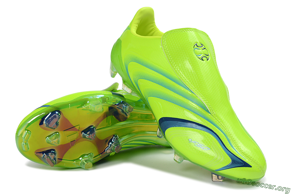 Adidas F50 Elite FG Football Boots - Green/Electric Green/Blue Accent 0
