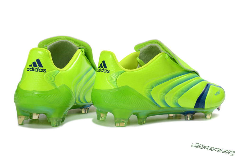 Adidas F50 Elite FG Football Boots - Green/Electric Green/Blue Accent 6