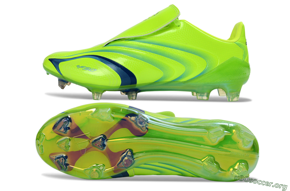 Adidas F50 Elite FG Football Boots - Green/Electric Green/Blue Accent 1