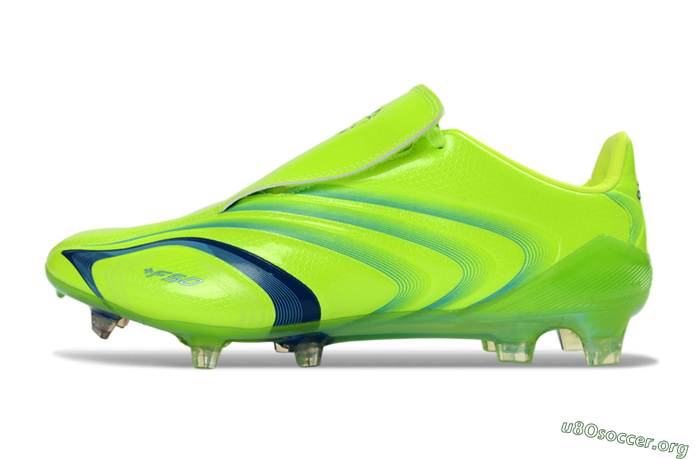 Adidas F50 Elite FG Football Boots - Green/Electric Green/Blue Accent 3