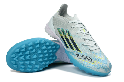 Adidas F50 Pro TF Football Shoes - Blue/Aqua Blue/Neon Yellow