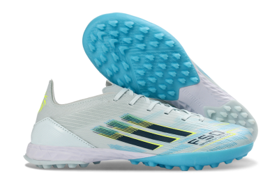 Adidas F50 Pro TF Football Shoes - Blue/Aqua Blue/Neon Yellow