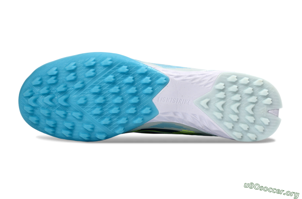 Adidas F50 Pro TF Football Shoes - Blue/Aqua Blue/Neon Yellow 6