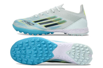 Adidas F50 Pro TF Football Shoes - Blue/Aqua Blue/Neon Yellow