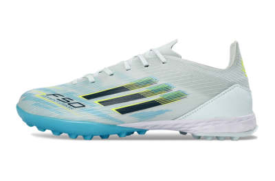 Adidas F50 Pro TF Football Shoes - Blue/Aqua Blue/Neon Yellow
