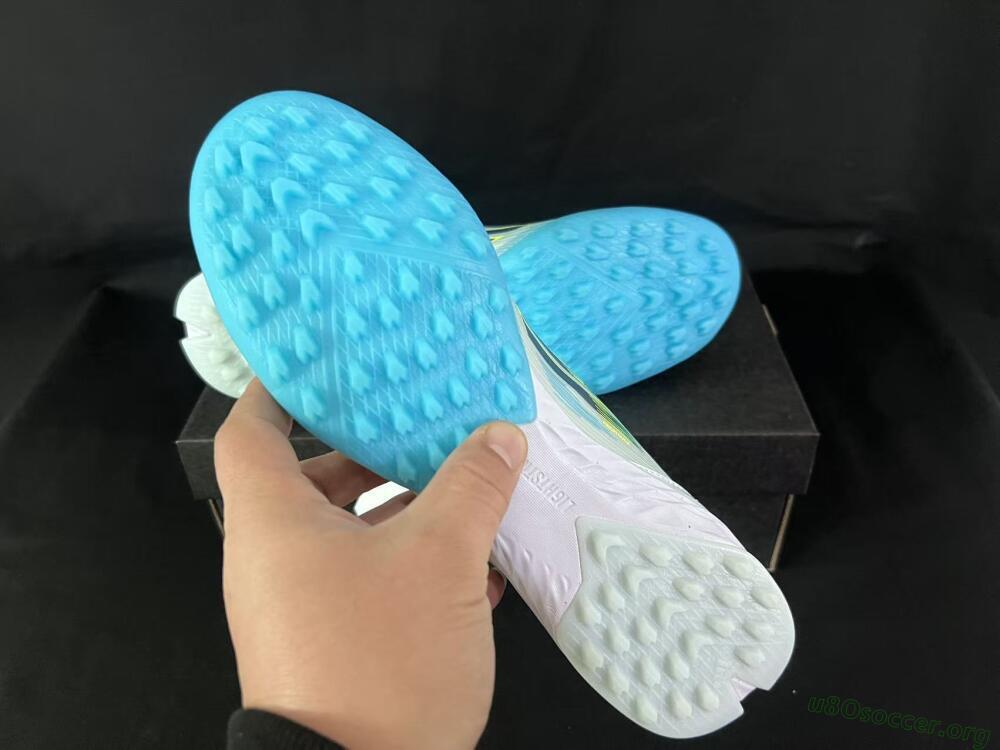 Adidas F50 Pro TF Football Shoes - Blue/Aqua Blue/Neon Yellow