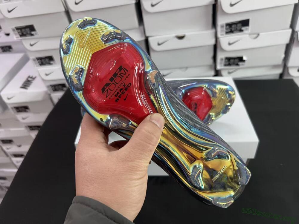 Nike Air Zoom Mercurial Superfly 11 FG Football Boots - Black/Vibrant Orange/Rainbow Burst